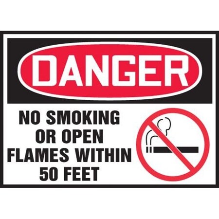 OSHA DANGER SAFETY LABEL NO SMOKING LSMK003VSP